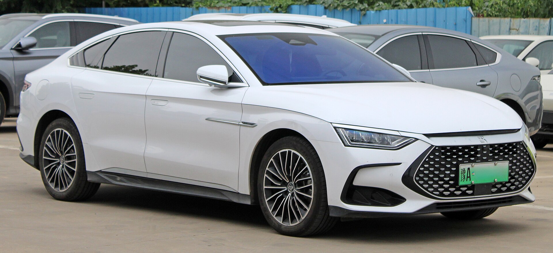 Photograph of the BYD HAN used as a model-family reference
