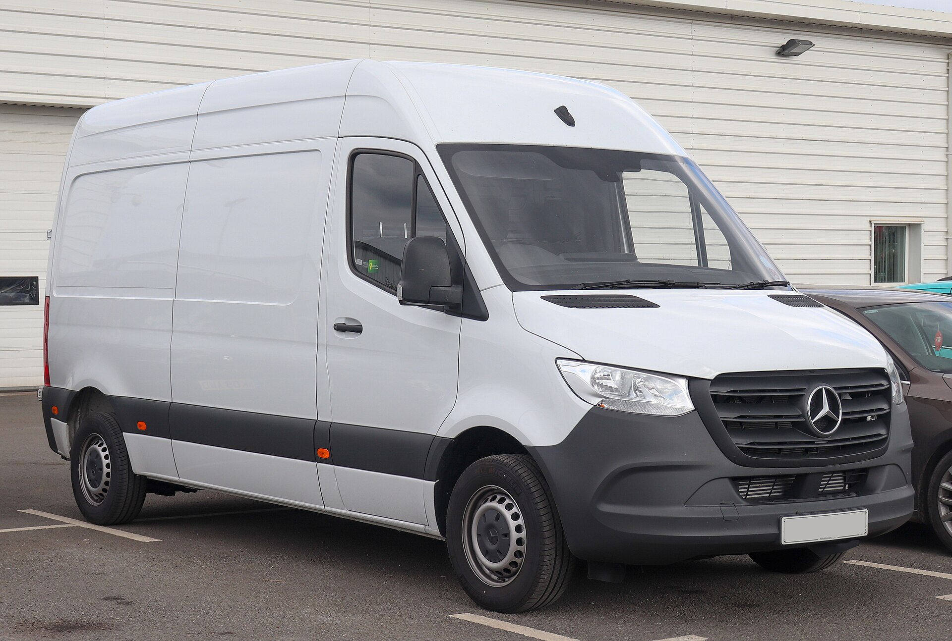 Mercedes-Benz Sprinter panel van shown in an official front three-quarter view