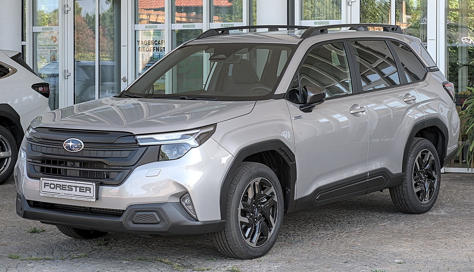 Subaru Forester official exterior front three-quarter view for export research